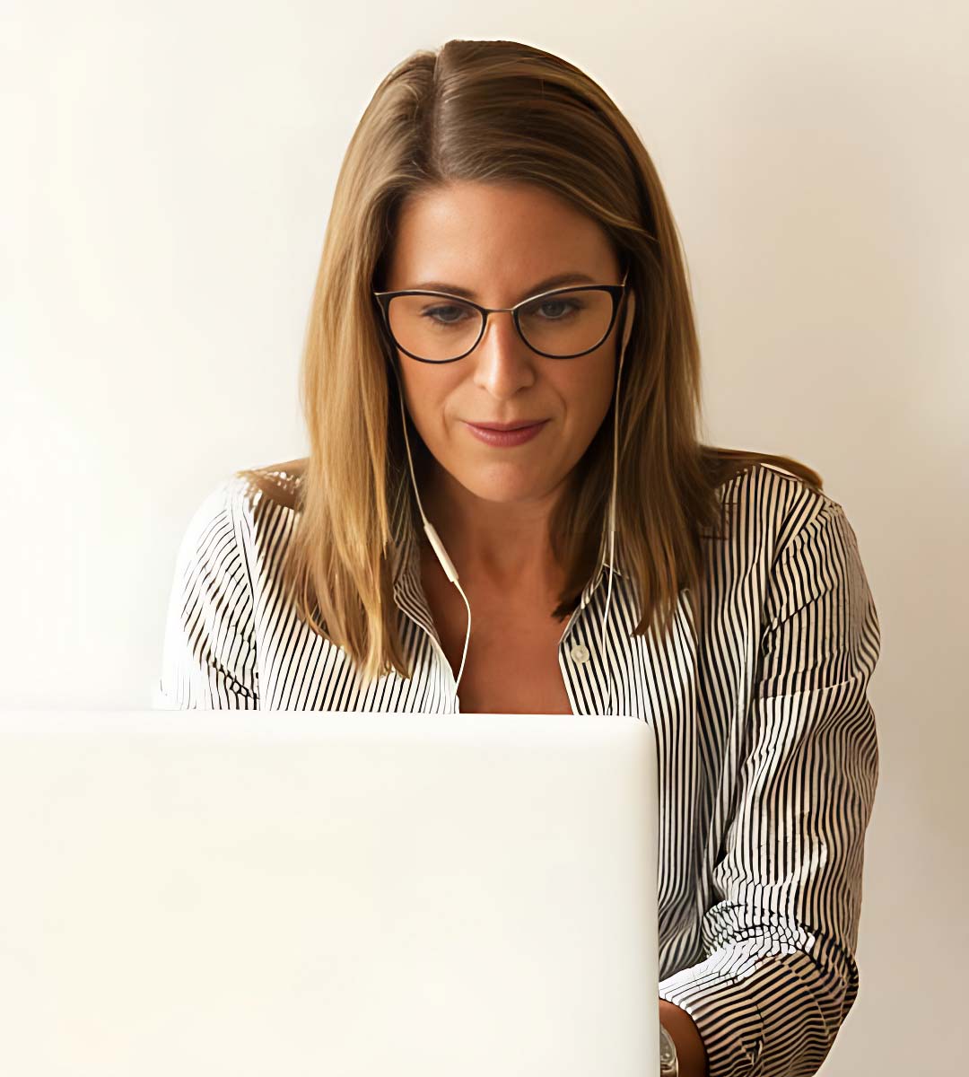 Woman Working on Laptop Woman Working on Laptop